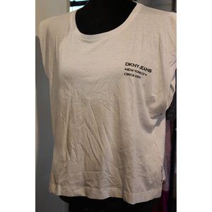 DKNY Jeans White shirt missing Tag New L